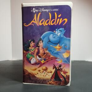 Collectible Walt Disney Classic Aladdin VHS Black Diamond edition  #1662